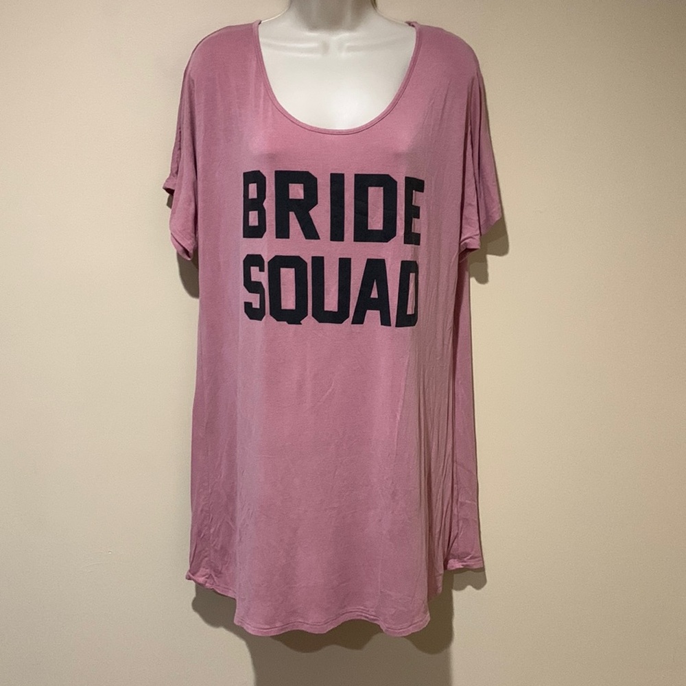 🆑CLEARANCE🆑Bride Squad M-1X sleep shirt
